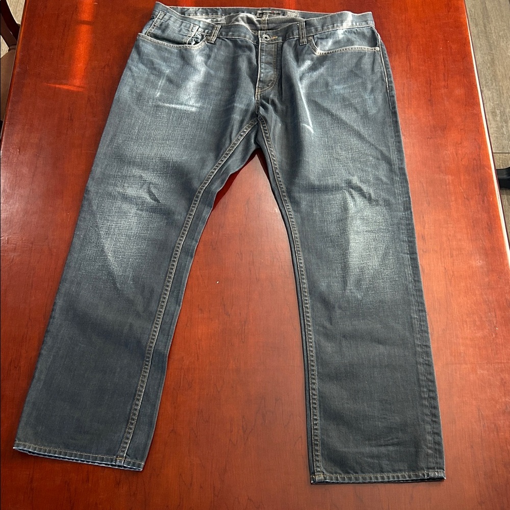 John Varvatos Men's Dark Gray Straight Jeans